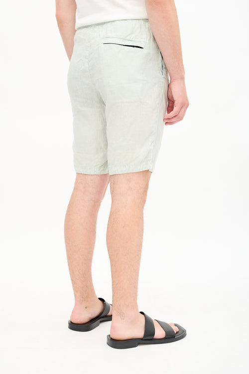 Stone Island Linen Cargo Bermuda Shorts