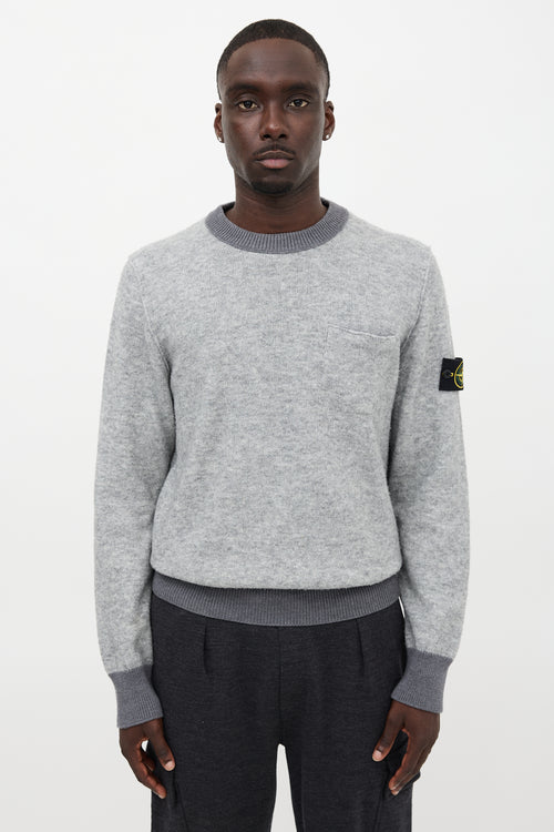 Stone Island Logo Patch Pocket Sweater