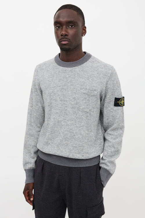 Stone Island Logo Patch Pocket Sweater