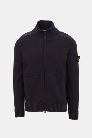 Stone Island Logo Zip Cardigan