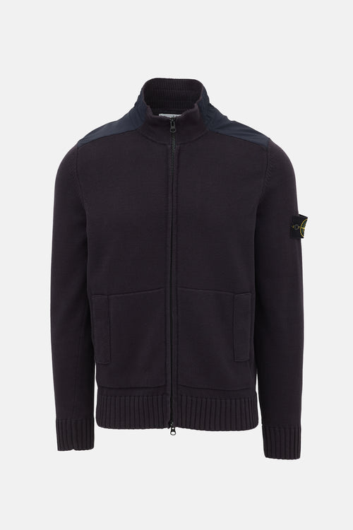 Stone Island Logo Zip Cardigan