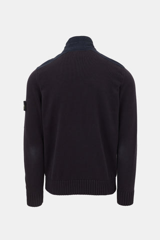 Stone Island Logo Zip Cardigan