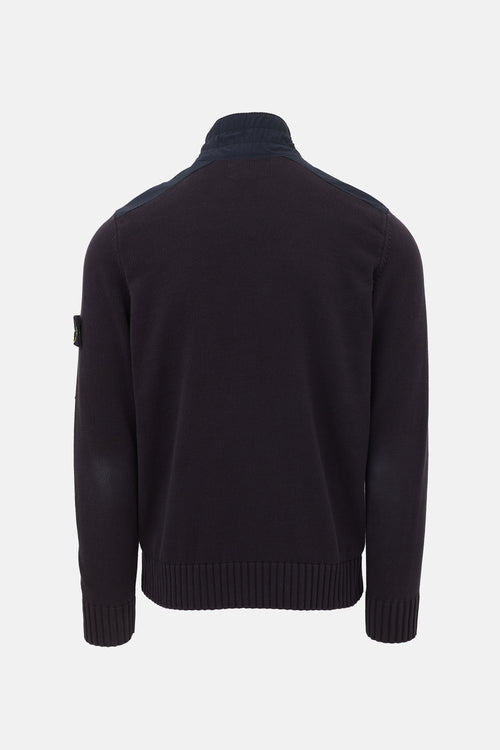 Stone Island Logo Zip Cardigan