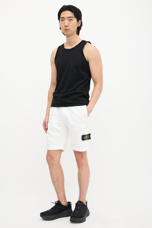 Stone Island Patch Logo Sweat Shorts