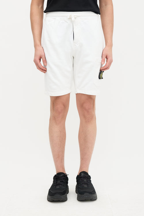 Stone Island Patch Logo Sweat Shorts
