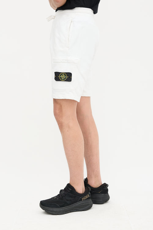 Stone Island Patch Logo Sweat Shorts
