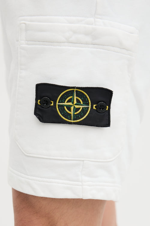 Stone Island Patch Logo Sweat Shorts