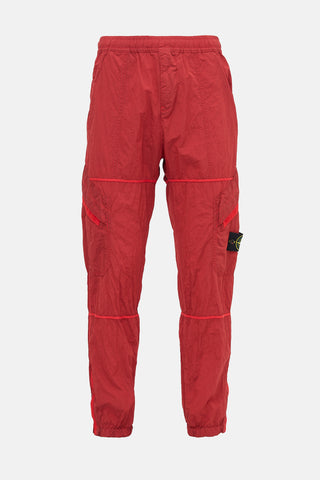 Stone Island Crinkled Nylon Logo Pant