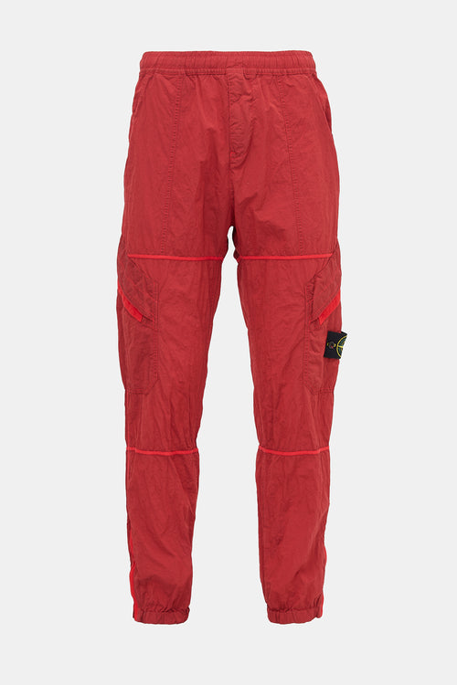 Stone Island Crinkled Nylon Logo Pant