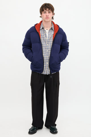 Stone Island Wool Knit Down Jacket