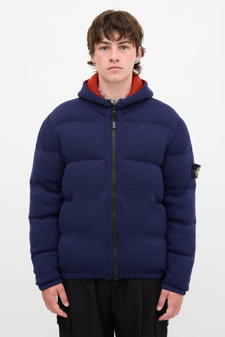 Stone Island Wool Knit Down Jacket
