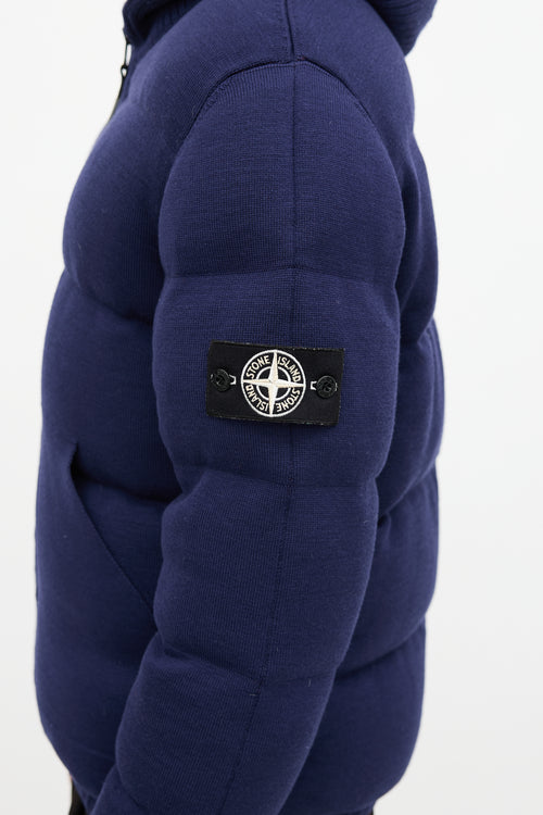 Stone Island Wool Knit Down Jacket