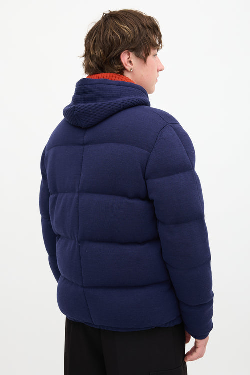 Stone Island Wool Knit Down Jacket