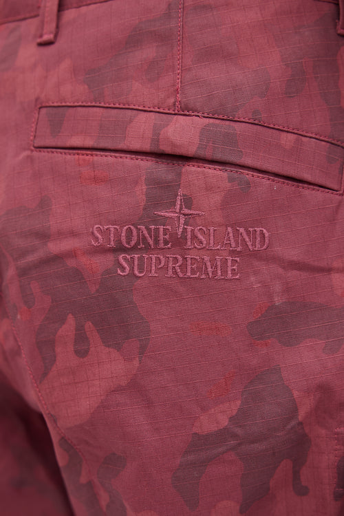 Stone Island X Supreme SS 2022 Camo Cargo Pant