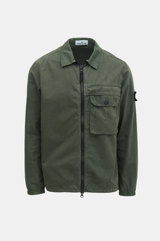Stone Island Zip Up Shirt