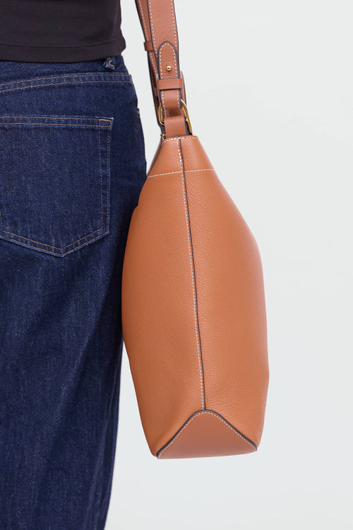 Leather Curve Bag