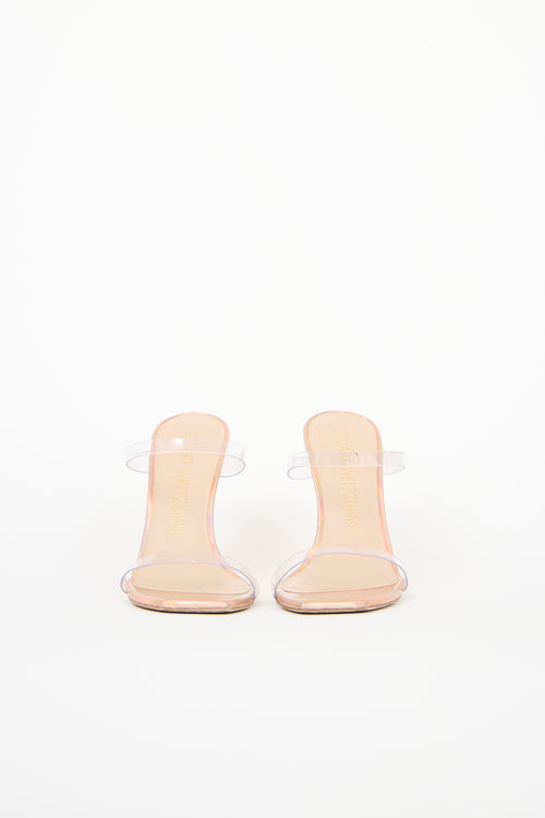 Stuart Weitzman Iridescent Leather Aleena Sandal