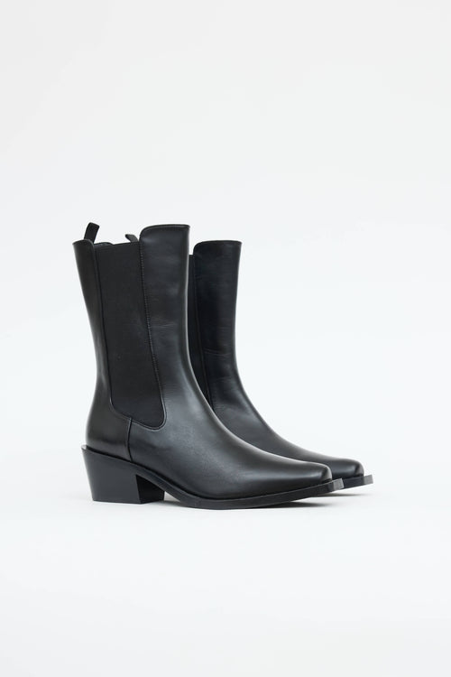 Stuart Weitzman Leather Miley Boot