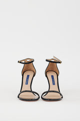 Stuart Weitzman Black Patent Leather Nudistsong Heel
