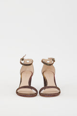 Stuart Weitzman Bronze Glitter NearlyNude Heel