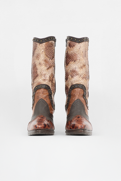 Stuart Weitzman Exotic Leather Stampede Boot