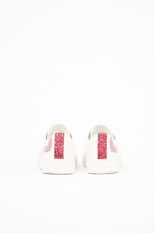 Stuart Weitzman Canvas Ollie Heart Sneaker