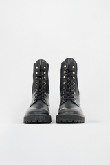 Stuart Weitzman Leather & Knit Alpine Boot