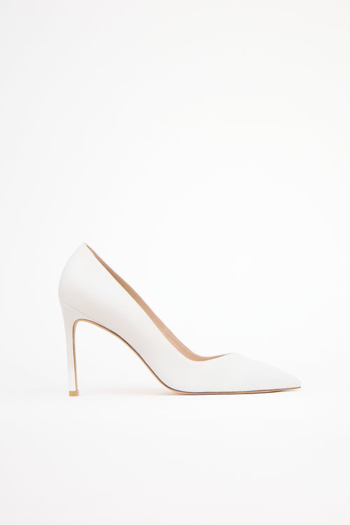 Stuart Weitzman Leather Pointed Pump