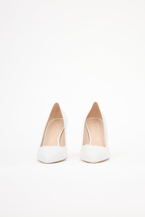 Stuart Weitzman Leather Pointed Pump