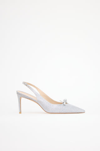 Stuart Weitzman Mesh SW Bow 75 Heel