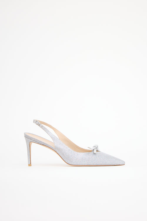 Stuart Weitzman Mesh SW Bow 75 Heel