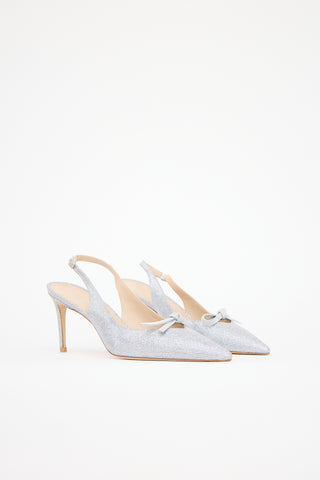 Stuart Weitzman Mesh SW Bow 75 Heel