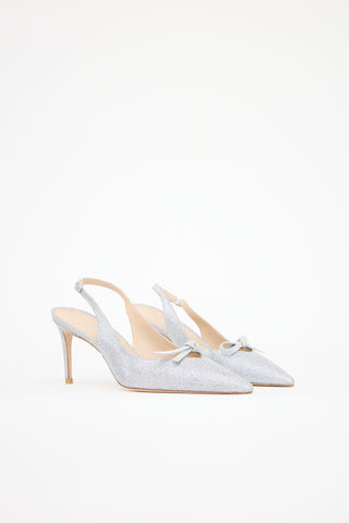 Stuart Weitzman Mesh SW Bow 75 Heel