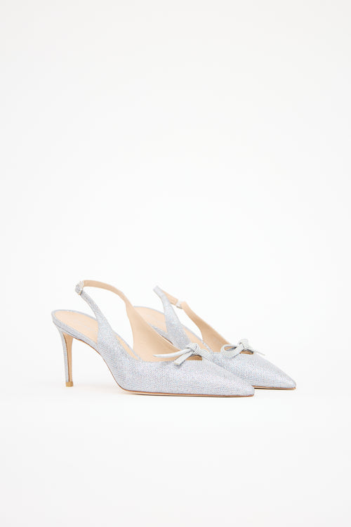 Stuart Weitzman Mesh SW Bow 75 Heel