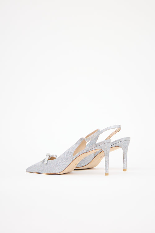 Stuart Weitzman Mesh SW Bow 75 Heel
