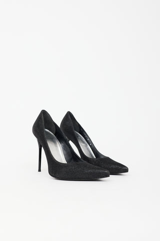 Stuart Weitzman Mesh Shimmer Flirt Pump
