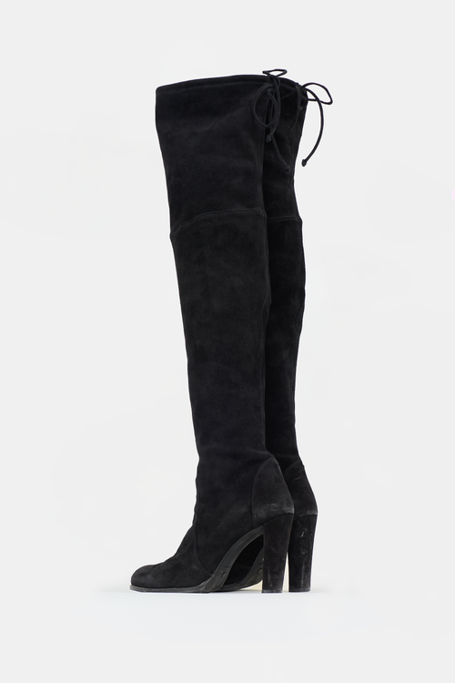 Stuart Weitzman Suede Highland Thigh Boot