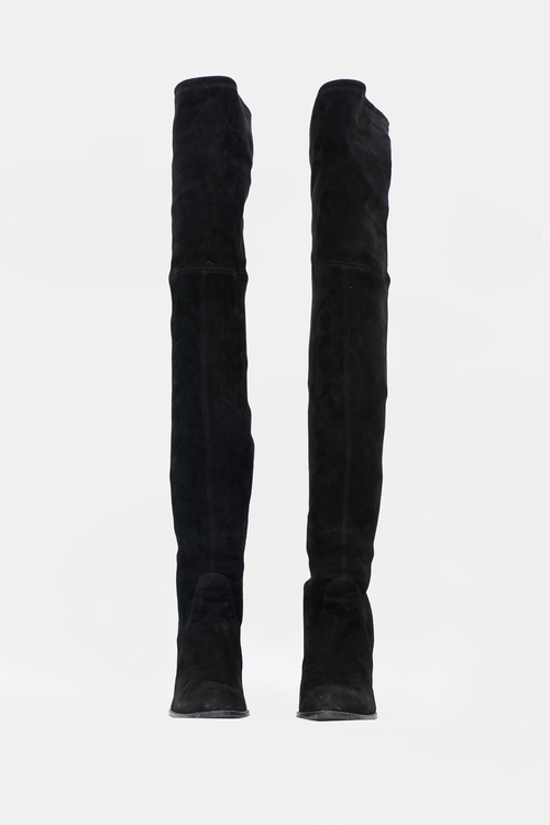 Stuart Weitzman Suede Highland Thigh Boot