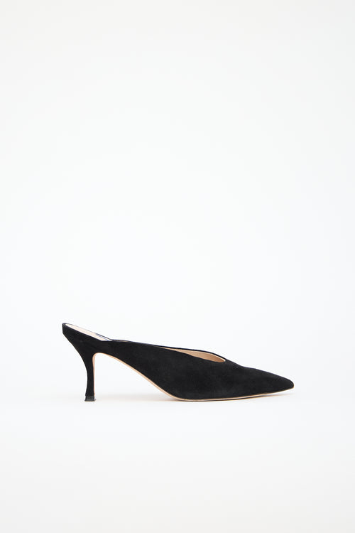 Stuart Weitzman Suede Lulah Mule