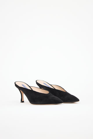 Stuart Weitzman Suede Lulah Mule