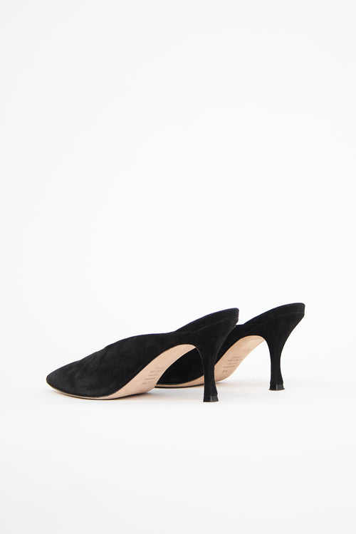 Stuart Weitzman Suede Lulah Mule