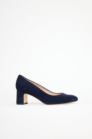 Stuart Weitzman Suede Maeve 50 Pump