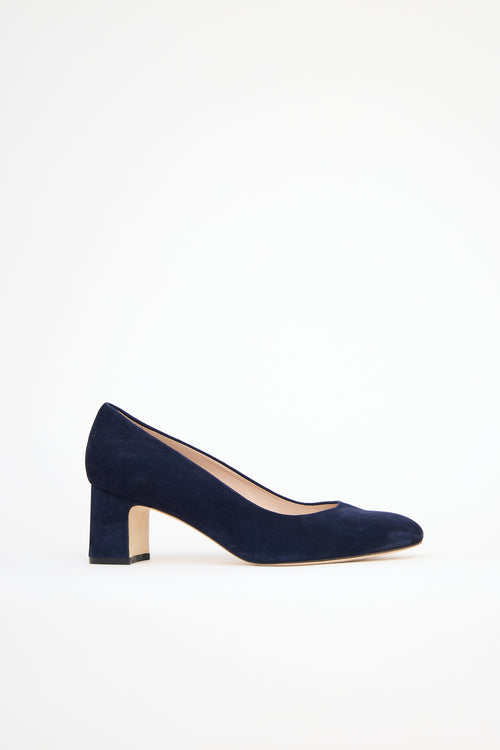 Stuart Weitzman Suede Maeve 50 Pump