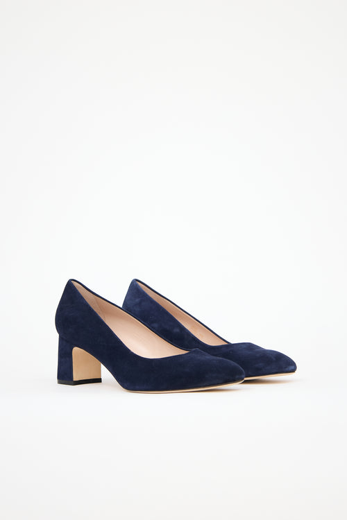 Stuart Weitzman Suede Maeve 50 Pump