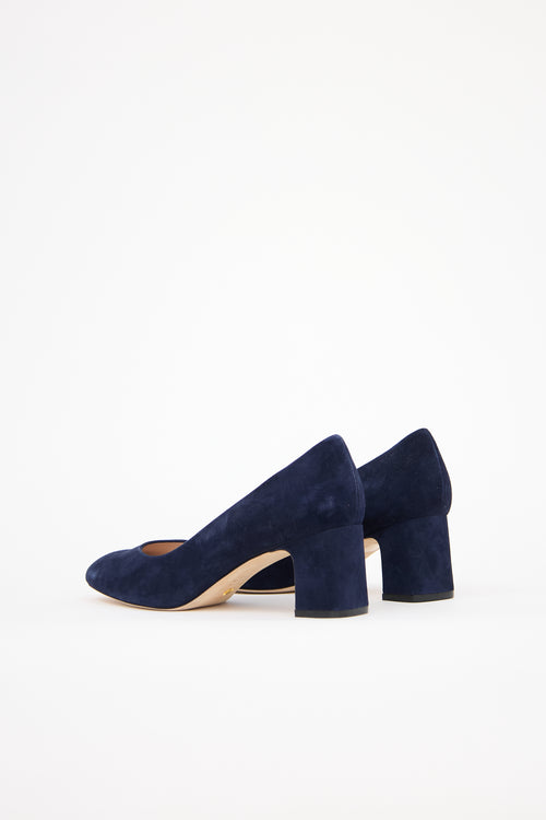 Stuart Weitzman Suede Maeve 50 Pump