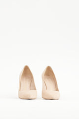 Stuart Weitzman Beige Suede Anny Heel