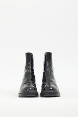 Stuart Weitzman Black Patent Norah Chelsea Boot