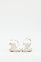 Stuart Weitzman Gold Leather Slingback Sandal