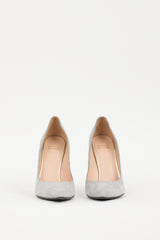 Stuart Weitzman Grey Suede Stuart Pump