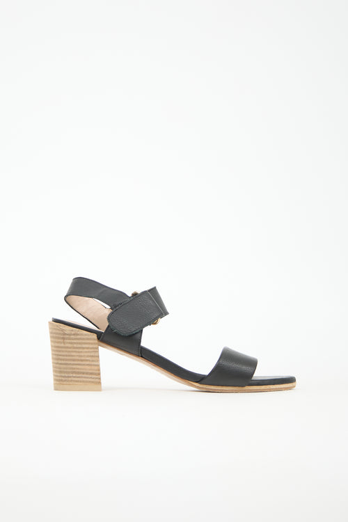 Stuart Weitzman Leather Broadband Sandal